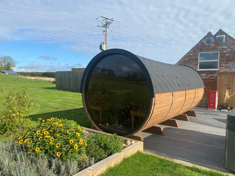 Layzee Living Compact 200 barrel, wood-fired or electric